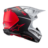 HELMET SM10 FLOOD SILVER/BLACK/ORANGE FLUO