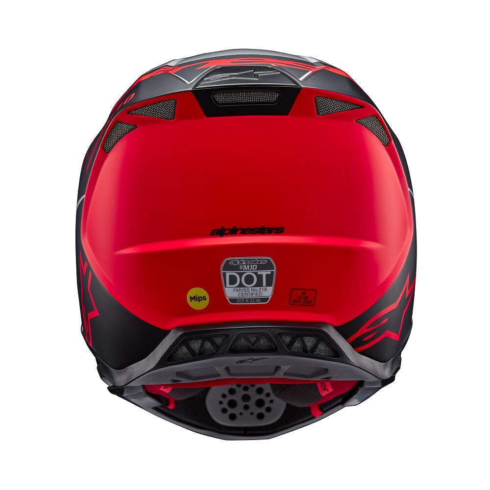 HELMET SM10 FLOOD SILVER/BLACK/ORANGE FLUO