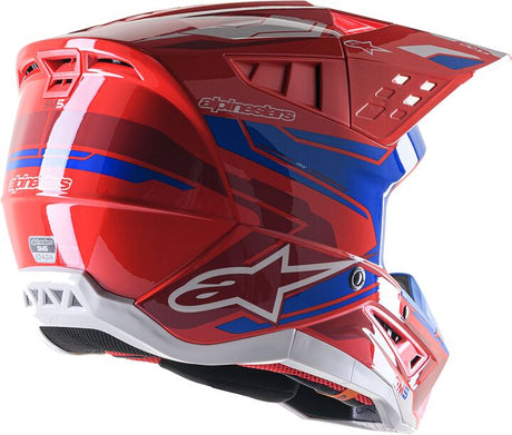 HELMET SM5 ACT2 BRIGHT RED/BLUE