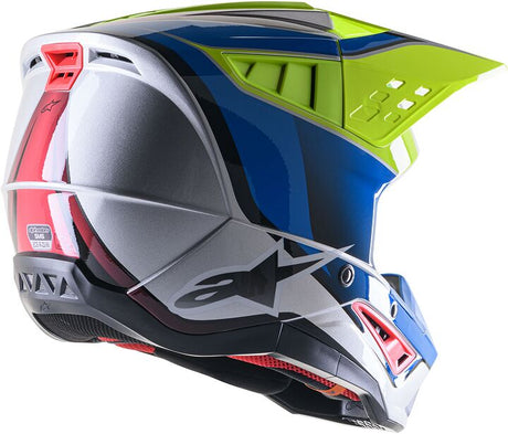 HELMET SM5 SAIL YELLOW FLUO/ENAMEL/BLUE SILVER