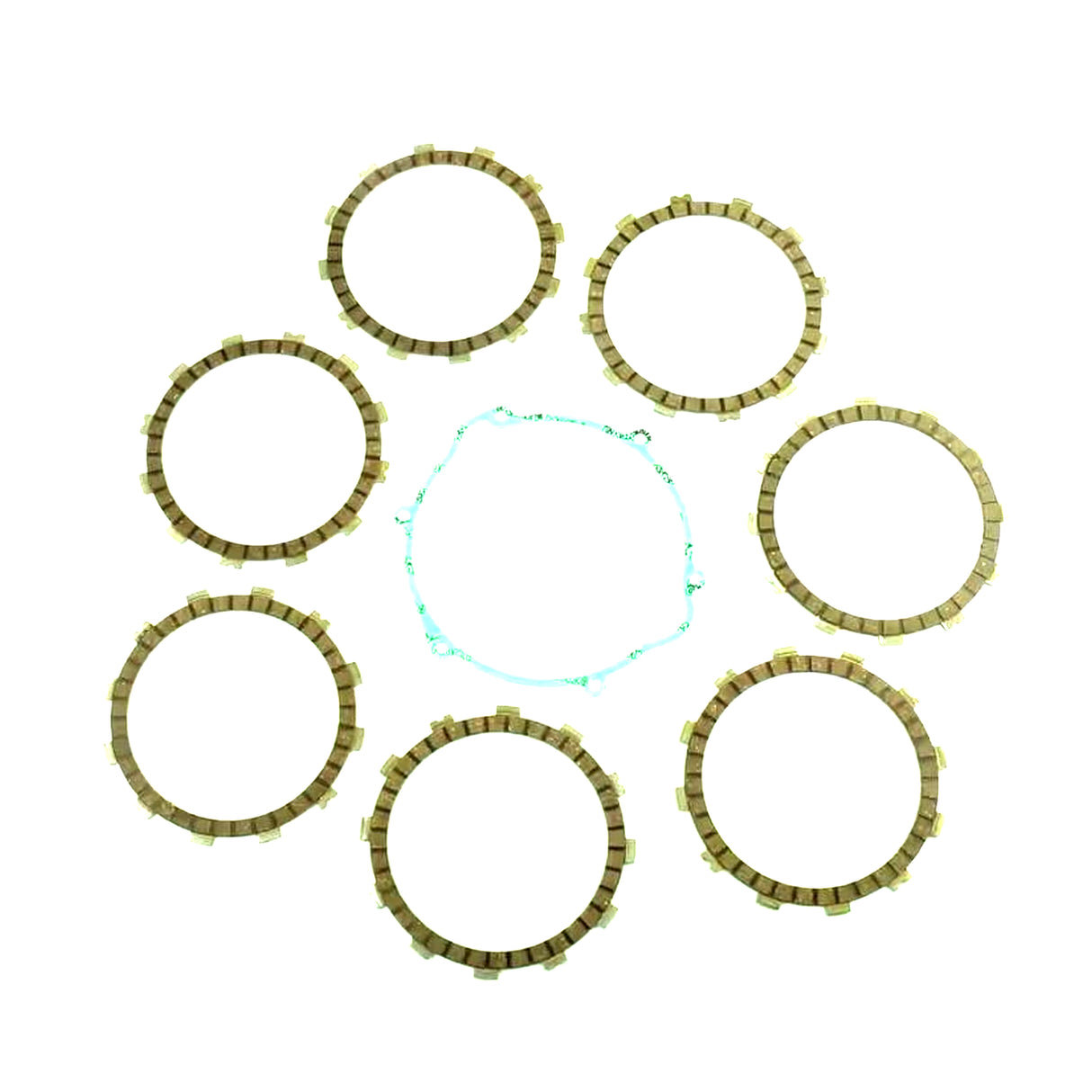 CLUTCH FRICTION PLATE SET HSQ TE400 01-04, ATHENA P40230007, WITH GASKET
