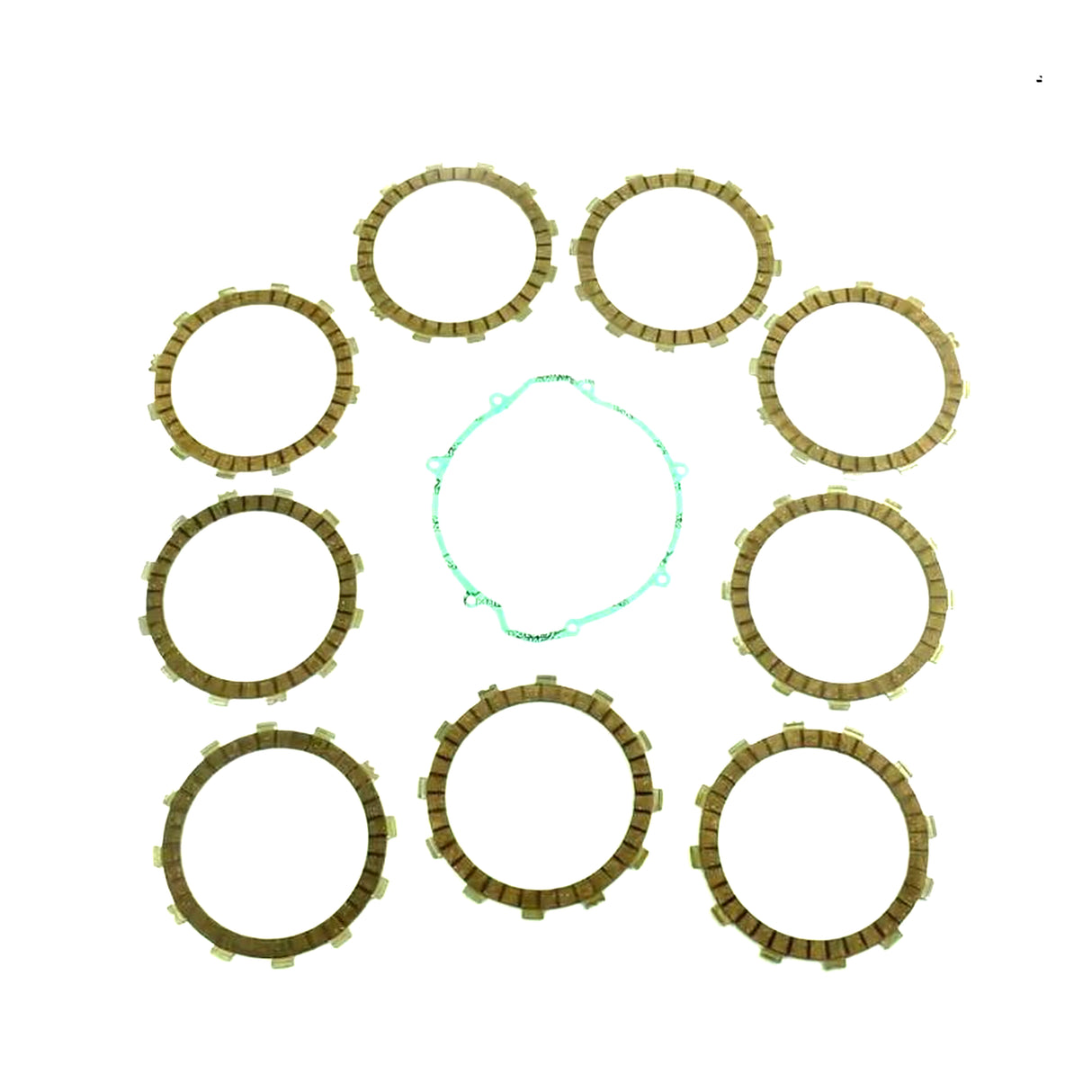 CLUTCH FRICTION PLATE SET KTM SX250 94-02, ATHENA P40230037, WITH GASKET