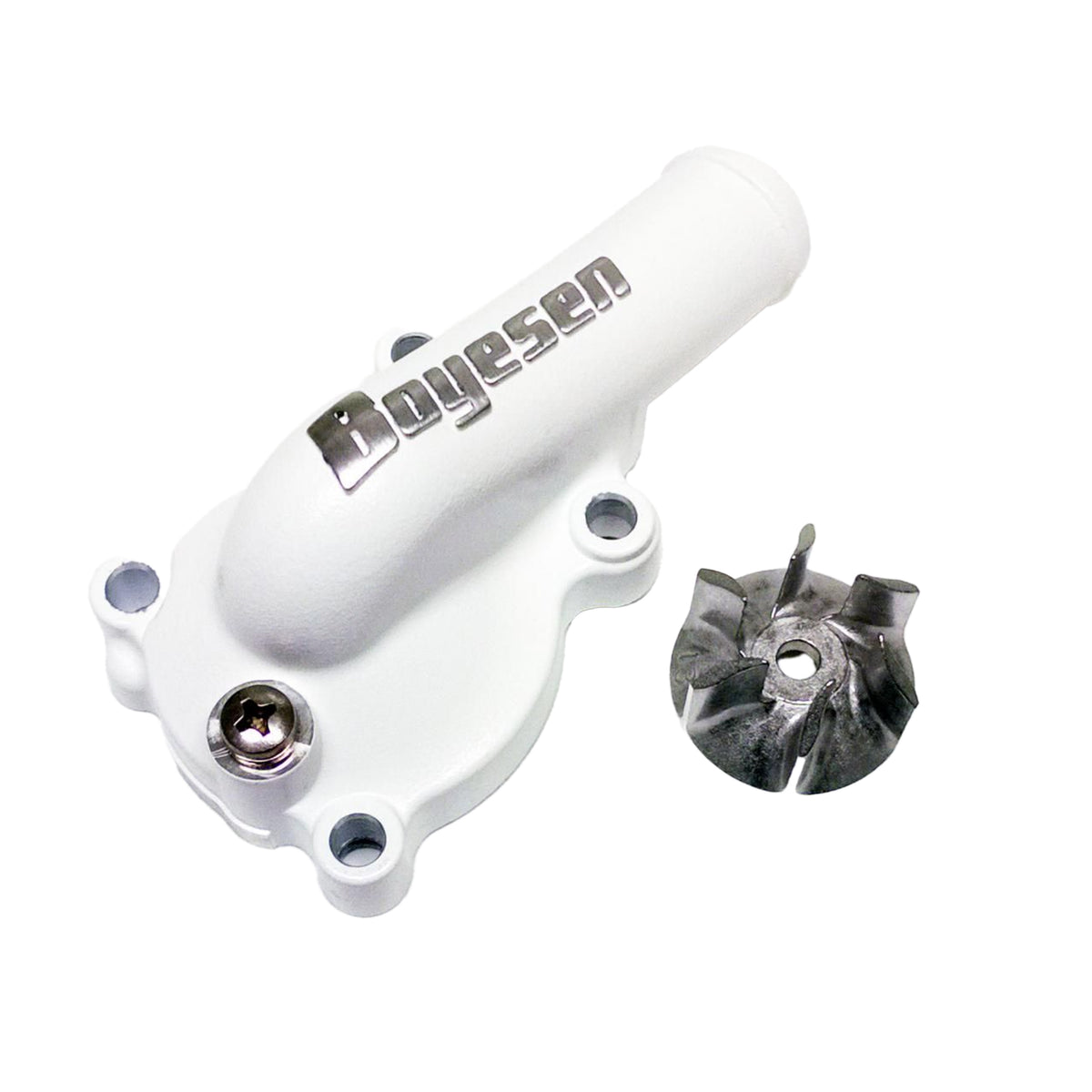 BOYESEN WATER PUMP COVER 16-18 KX450F, Supercooler BOYESEN WPK-18AW, WHITE