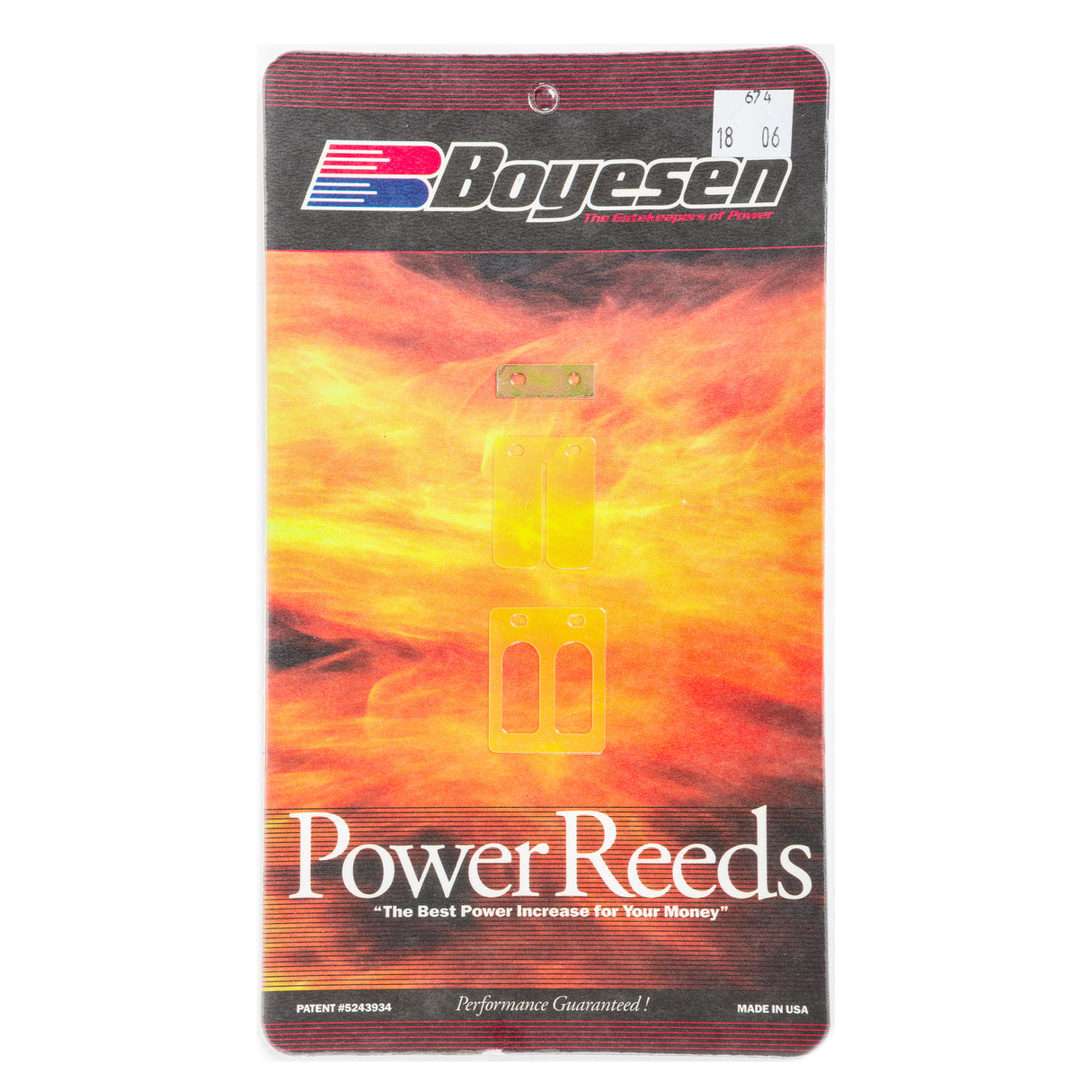 BOYESEN REEDS 674 YAMAHA PW50, 3L5-13613-00-00, BR001674