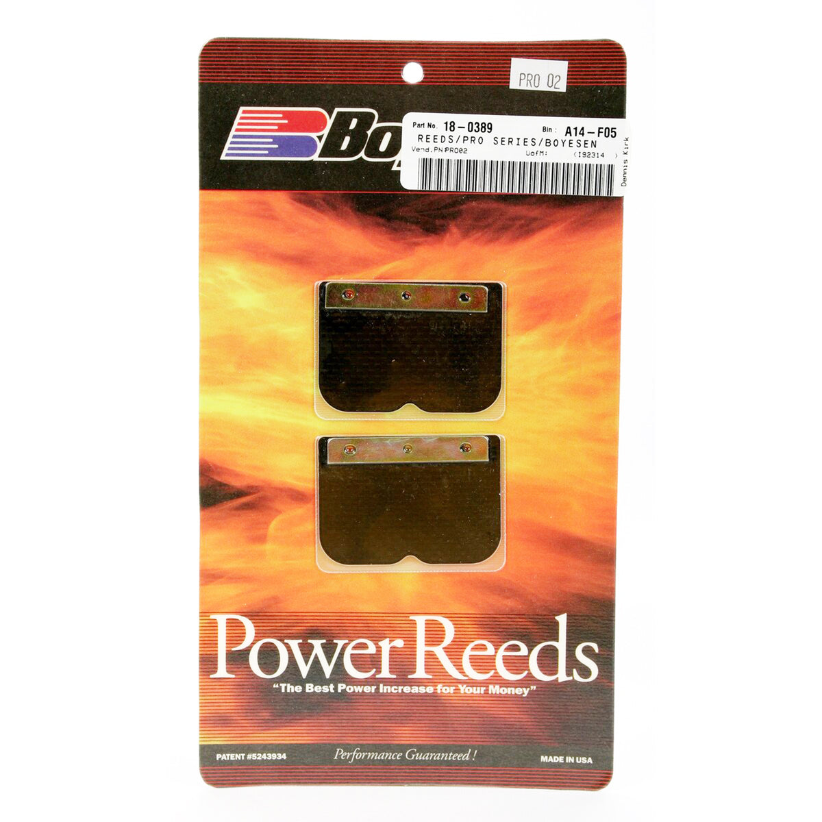 BOYESEN PRO-02 REEDS CR250R 88-98, Boyesen Pro Series Reeds - PRO, PRO2