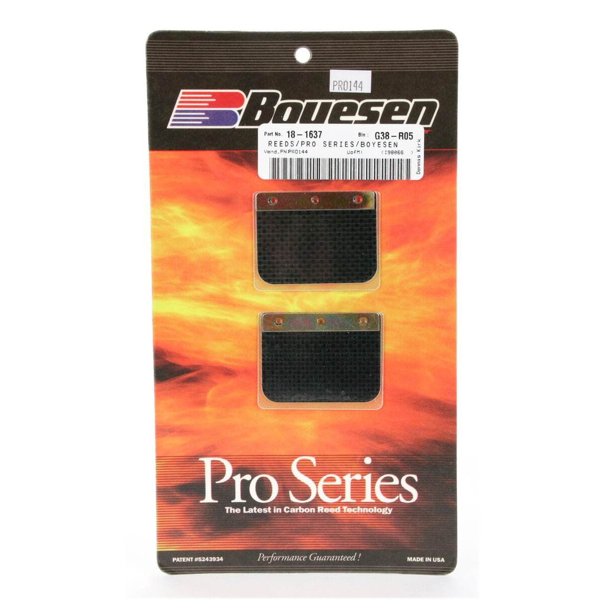 BOYESEN PRO-144 BOYESEN REED CARB, Boyesen Pro Series Reeds - PRO