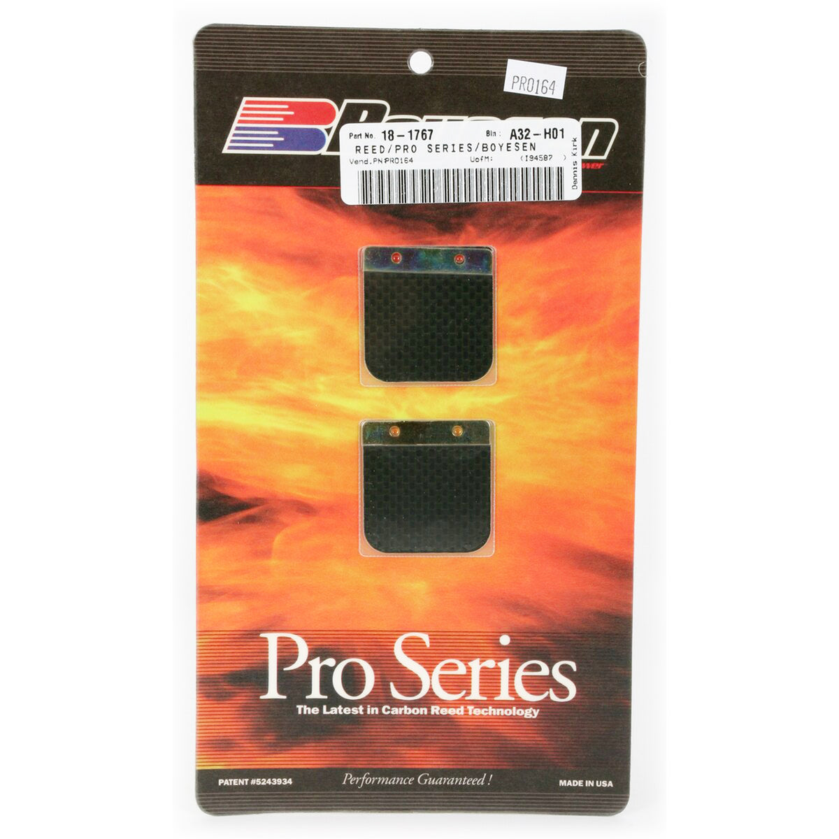 BOYESEN PRO-164 REED 02/03 RM85, Boyesen Pro Series Reeds - PRO, PRO164
