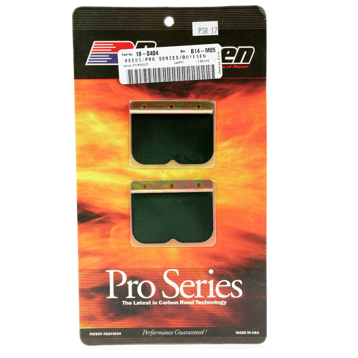 BOYESEN PRO-17 BOYESEN REEDS CARB, Boyesen Pro Series Reeds - PRO