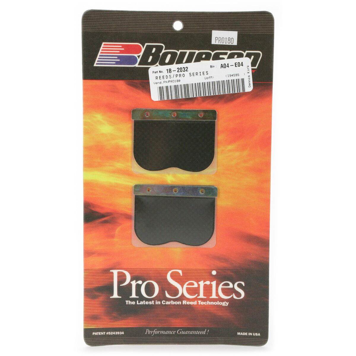 BOYESEN PRO-180 BOYESEN REED CARB, Boyesen Pro Series Reeds - PRO