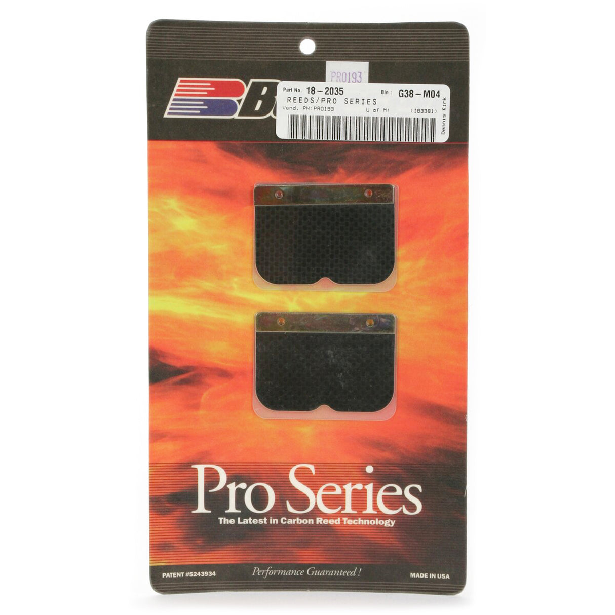 BOYESEN PRO-193 BOYESEN REEDS, Boyesen Pro Series Reeds - PRO, PRO-193