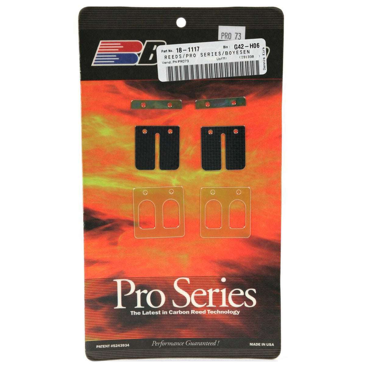 BOYESEN PRO-73 REEDS KX60 83-02, Boyesen Pro Series Reeds - PRO