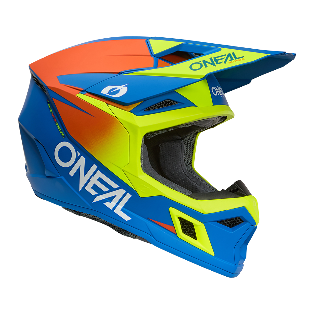 O'Neal 3SRS Helmet SOLID blue/neon