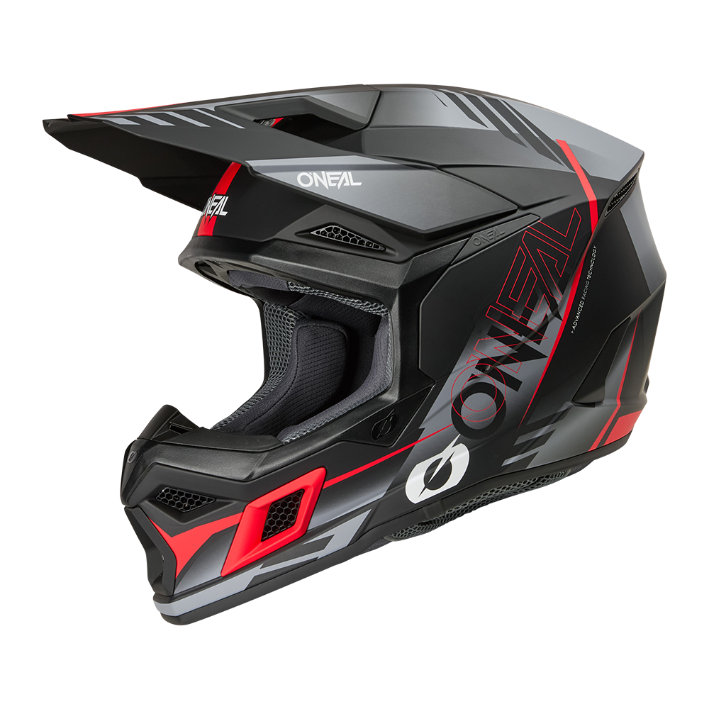 O'Neal 3SRS Helmet HAZE black/gray/red