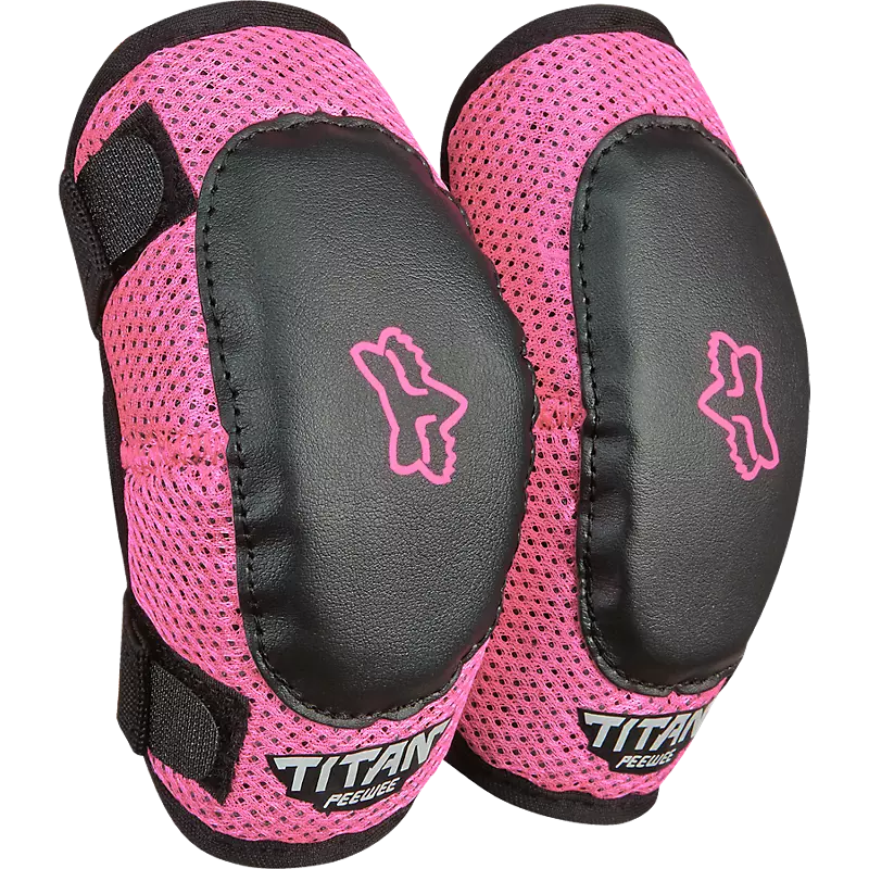 FOX PEEWEE TITAN ELBOW GRD - BLACK PINK