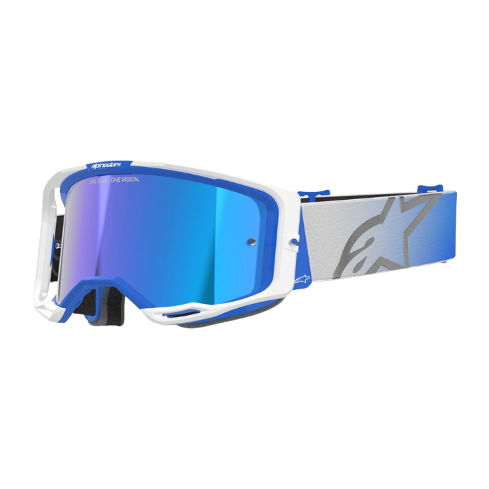 GOGGLE VISION 8 CORP BL/WT MIR Alpinestars motocross kit
