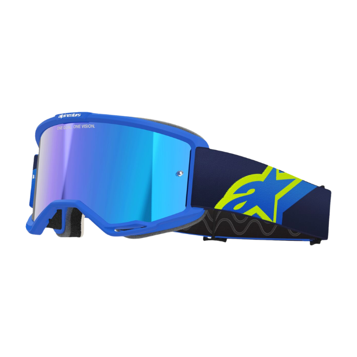 GOGGLE VISION 5 CORP BLUE/YLW Alpinestars motocross kit