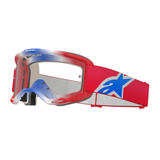 GOGGLE VISION 5 CORP RED/WT/BL Alpinestars motocross kit
