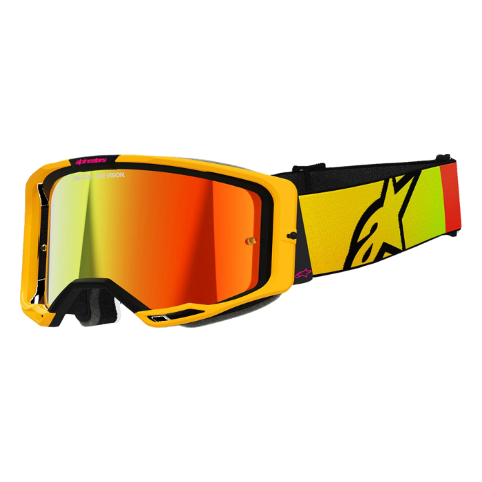 GOGGLE VISION 8 CORP YLW/PINK Alpinestars motocross kit