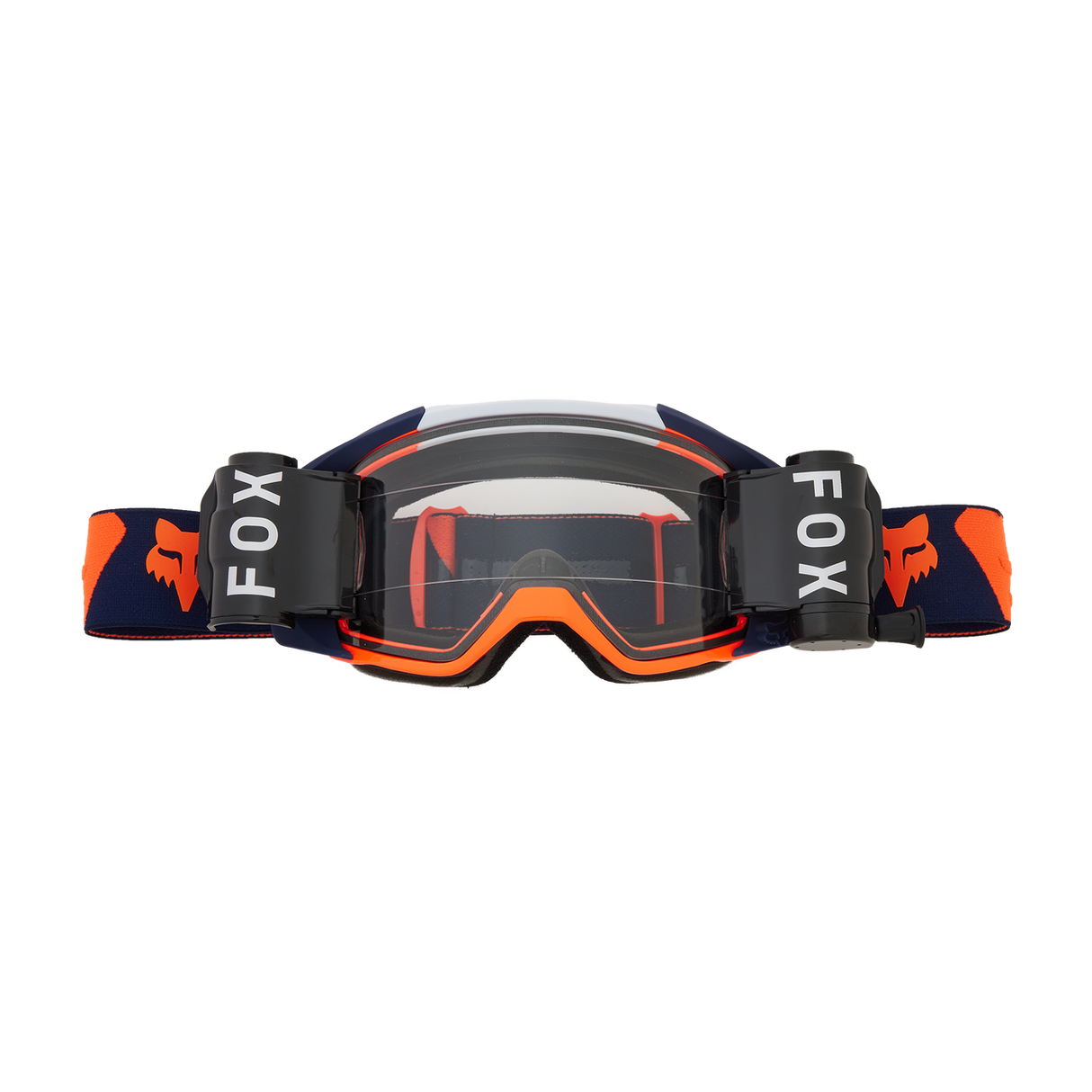Fox Vue Roll Off Goggles Navy Orange Dirt Store