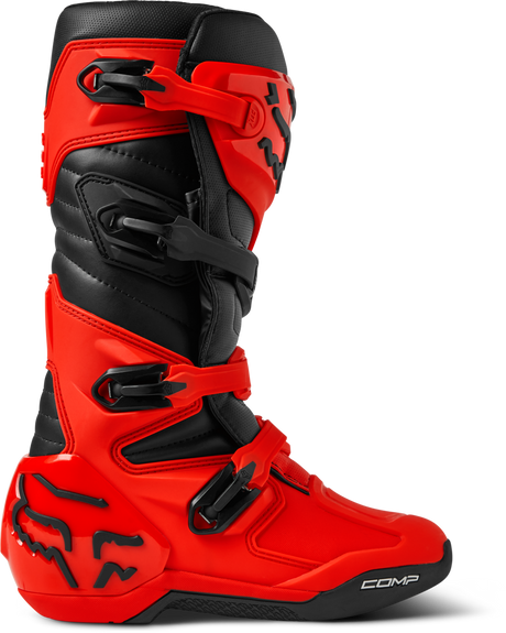 Fox Comp Boots Fluorescent Red