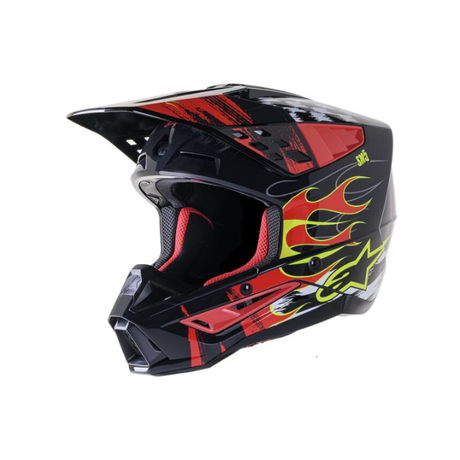 HELMET SM5 RASH DARK GRAY/BRIGHT RED Alpinestars motocross kit