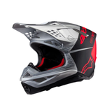 HELMET SM10 FLOOD SILVER/BLACK/ORANGE FLUO