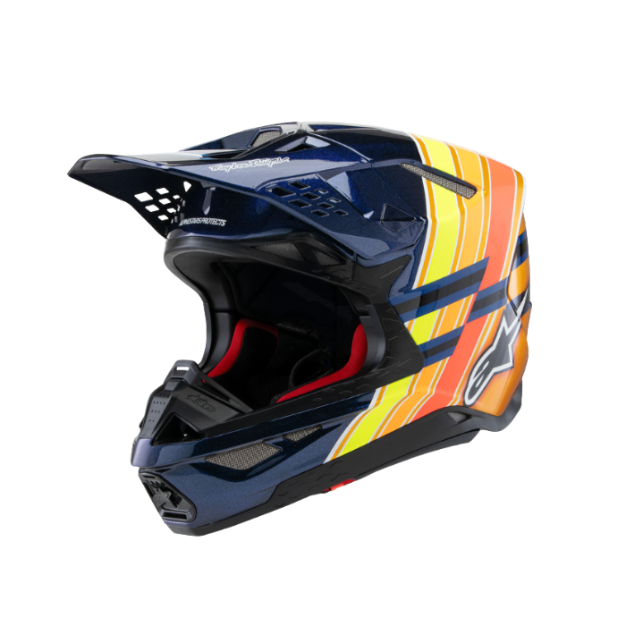 S-M10 TLD EDITION 25 ECE06 - DRK BLUE/ORG/YLW FLUO/RED