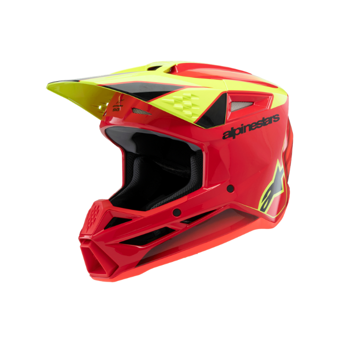 SM3 YOUTH FRAY HELMET ECE06 - RED/YELLOW FLUO/BLACK Alpinestars motocross kit