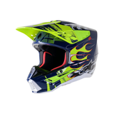 HELMET SM5 RASH NIGHT NAVY/YELLOW FLUO Alpinestars motocross kit