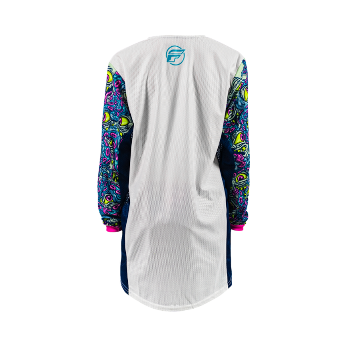 Youth Kinetic Mesh Mutant 2026 Jersey - White/Blue/Multi
