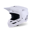 SM3 SOLID HELMET ECE06 - WHITE Alpinestars motocross kit