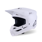 SM3 SOLID HELMET ECE06 - WHITE Alpinestars motocross kit