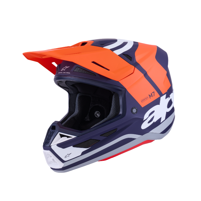 SM7 CORE HELMET ECE06 - ORANGE/BLUE/