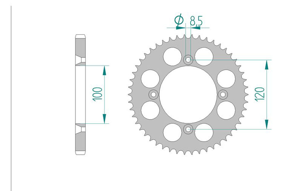 Sprocket Rear 2066-47 AFAM 15104 Alloy JTR 798-47 - Special Order