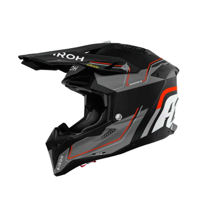 Airoh Aviator 3 Leader Orange Matt MX Adult Helmet