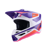 SM3 HEAT HELMET ECE06 - WHITE/PURPLE/PINK