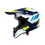Airoh Wraaap Vision Yellow/Blue Gloss MX Adult Helmet