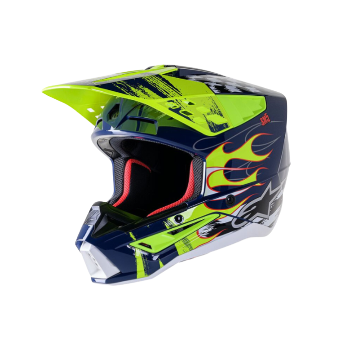 HELMET SM5 RASH NIGHT NAVY/YELLOW FLUO