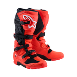 TECH 7 ENDURO BOOTS -  RED FLUO BLACK