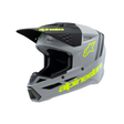 SM3 YOUTH RADIUM HELMET ECE06 - GRAY/BLACK/YELLOW FL/ Alpinestars motocross kit