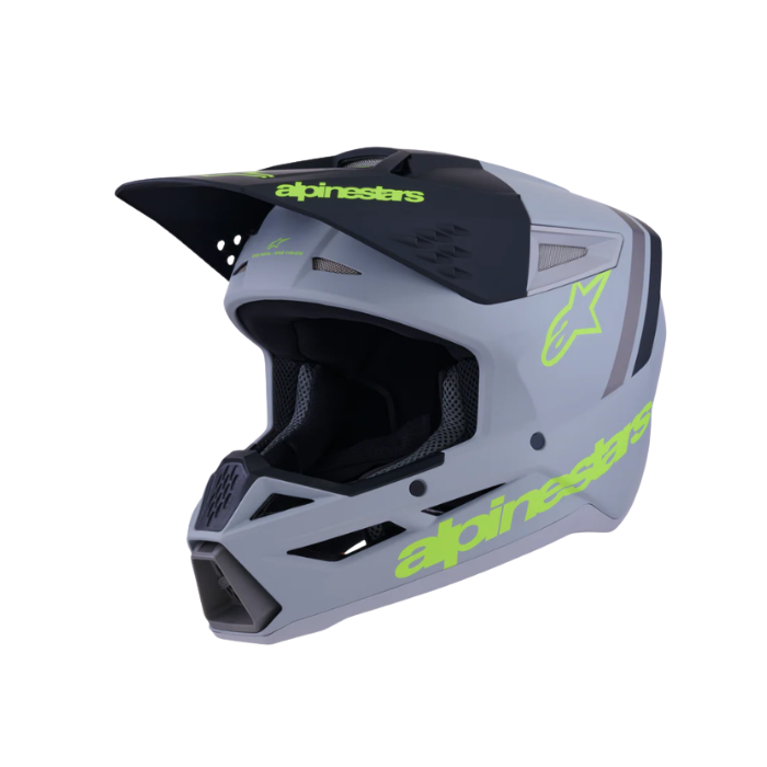 SM3 RADIUM HELMET ECE06 - GRAY/BLACK/YELLOW FL/