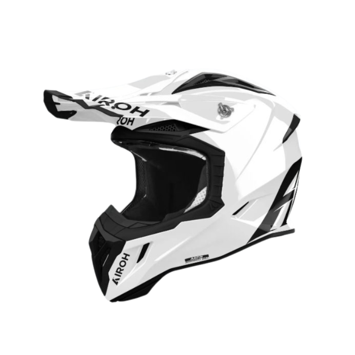 Airoh Aviator Ace 2 Color White Gloss MX Adult Helmet
