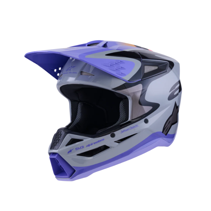 JETTSON SM3 HELMET ECE06 - GRAY PURPLE/BLACK