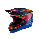 SUPERTECH S-M10 ERA HELMET ECE 22.06 - BLUE/RED/YELLOW FLUO