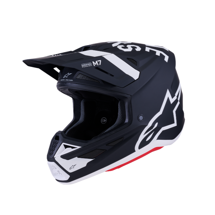 SM7 DASHER HELMET ECE06 - BLACK/WHITE/