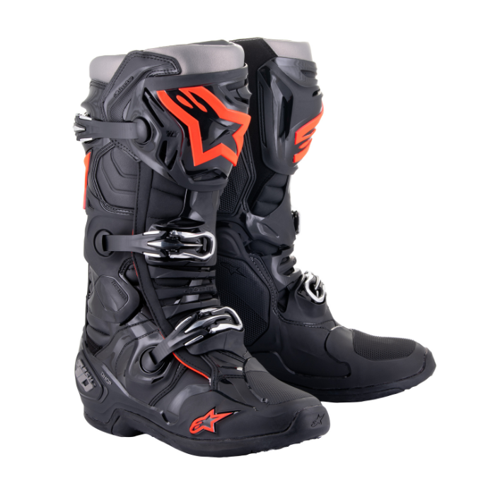 ALPINESTARS TECH 10 BLACK RED FLUO BOOTS