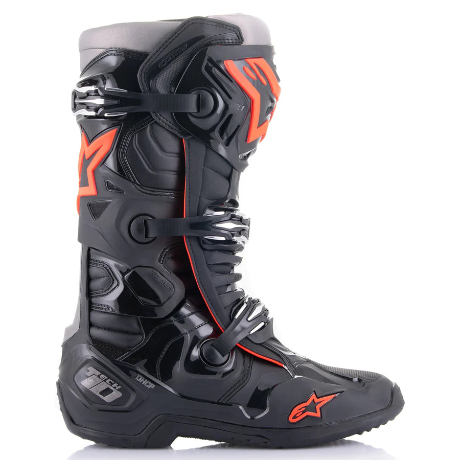 ALPINESTARS TECH 10 BLACK RED FLUO BOOTS