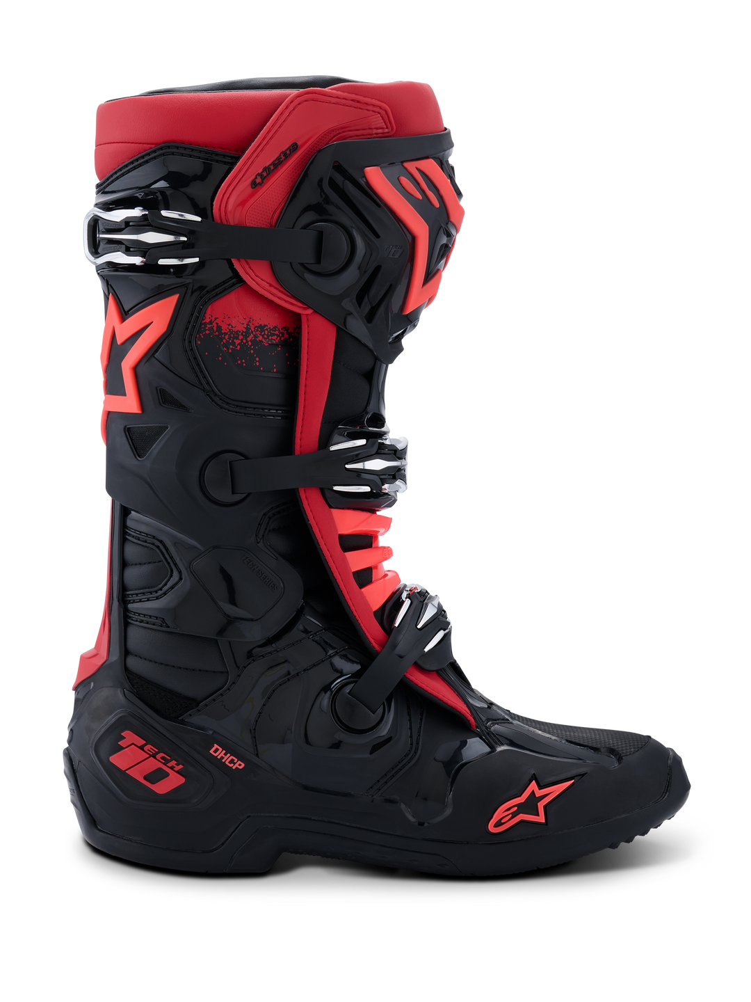 TECH 10 BOOTS - Black/Red