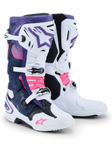 TECH 10 BOOTS - WHITE/VIOLET/NAVY BLUE/PINK FL