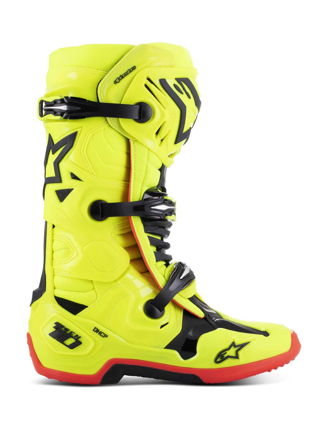 TECH 10 BOOTS - YELLOW FLUO/BLACK/RED FLUO
